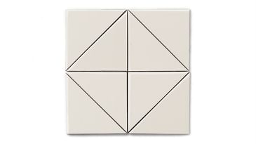 Tile: Gardenia Tile - Triangle (6")
