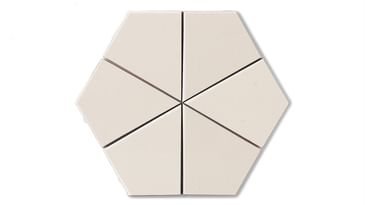 Tile: Ivory Gloss Tile - Specialty Field - Hexite