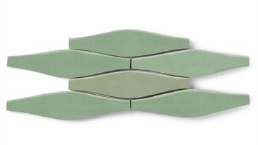 Tile: Sea Green Matte Tile - Specialty Field - Wave