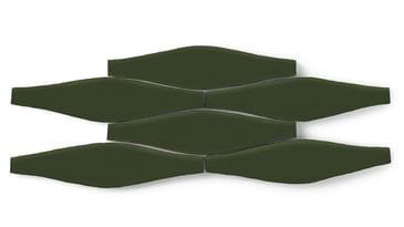 Tile: Hunter Green Tile - Specialty Field - Wave