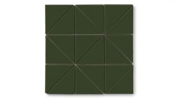 Tile: Hunter Green Tile - Triangle (4")