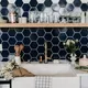 2017 Q1 Image Commercial Influencer Witdelight Studio Kitchen Backsplash Tile Hexagon 6 Navy Blue Full Edit