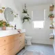 2018 Q3 Image Residential Influencer Sugar  Charm Designer Sarah Sherman Samuel Photog Zan Passante Bathroom Floor Tile Hexagon 6 London Fog Full