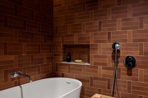 Patterned Antique Bathroom