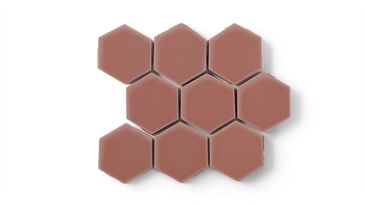 Tile: Red Rock Tile - Hexagon (3")
