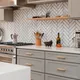 2019 img residential hi res brownstone boys influencer photo bridget badore Kitchen backsplash 2x8 white wash Herringbone Kitchen Backsplash FC277379 3