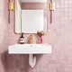 Modern pink square bathroom wall tile2