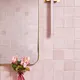 Modern pink square bathroom wall tile3