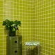 Modern green square tile bathroom hexagon Floor