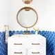 2018 img residential hi res rights jennifer hallock designs daniel wang d wang photo bathroom floor walls wainscott raw edge ceramic ogee drop cerulean FC215754 aegean sea
